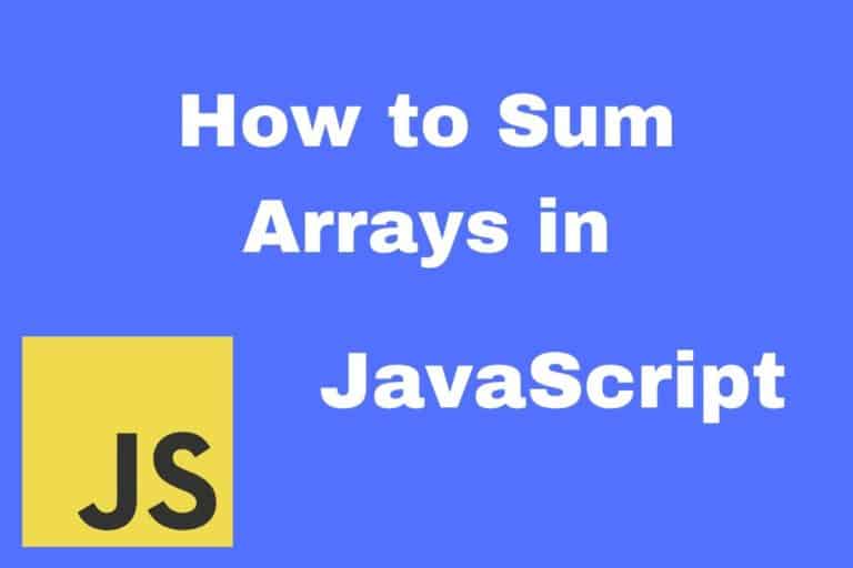 How to Sum Arrays in JavaScript (using reduce method)